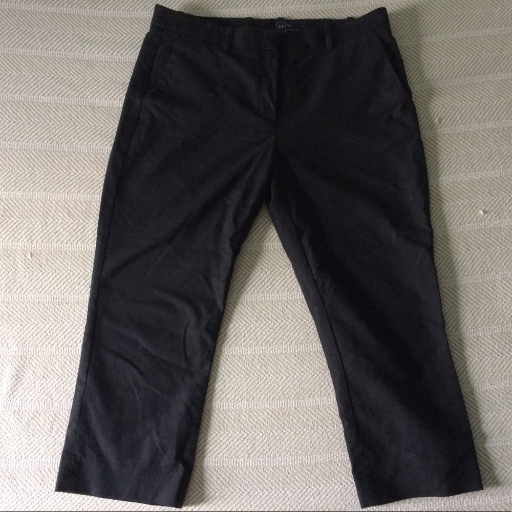 GAP Tailored Crop Black Trousers